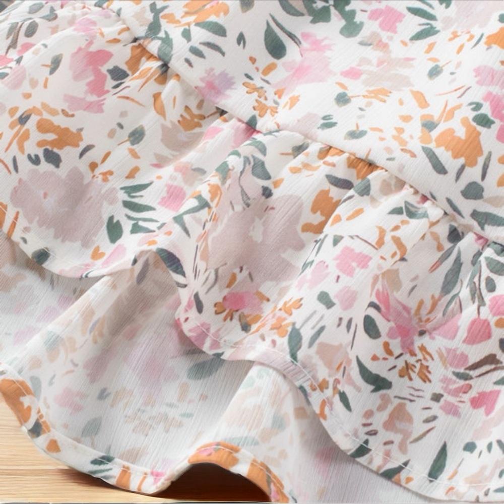 Floral Scoop Neck Tank Top - Pink - Picture 5 of 5